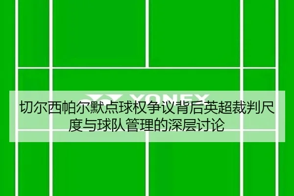 切尔西帕尔默点球权争议背后英超裁判尺度与球队管理的深层讨论